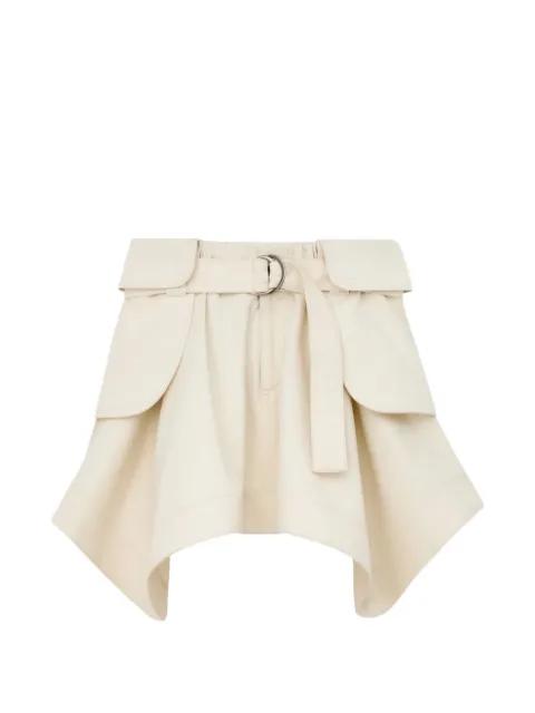 Cargo belted cotton mini skirt by LOEWE