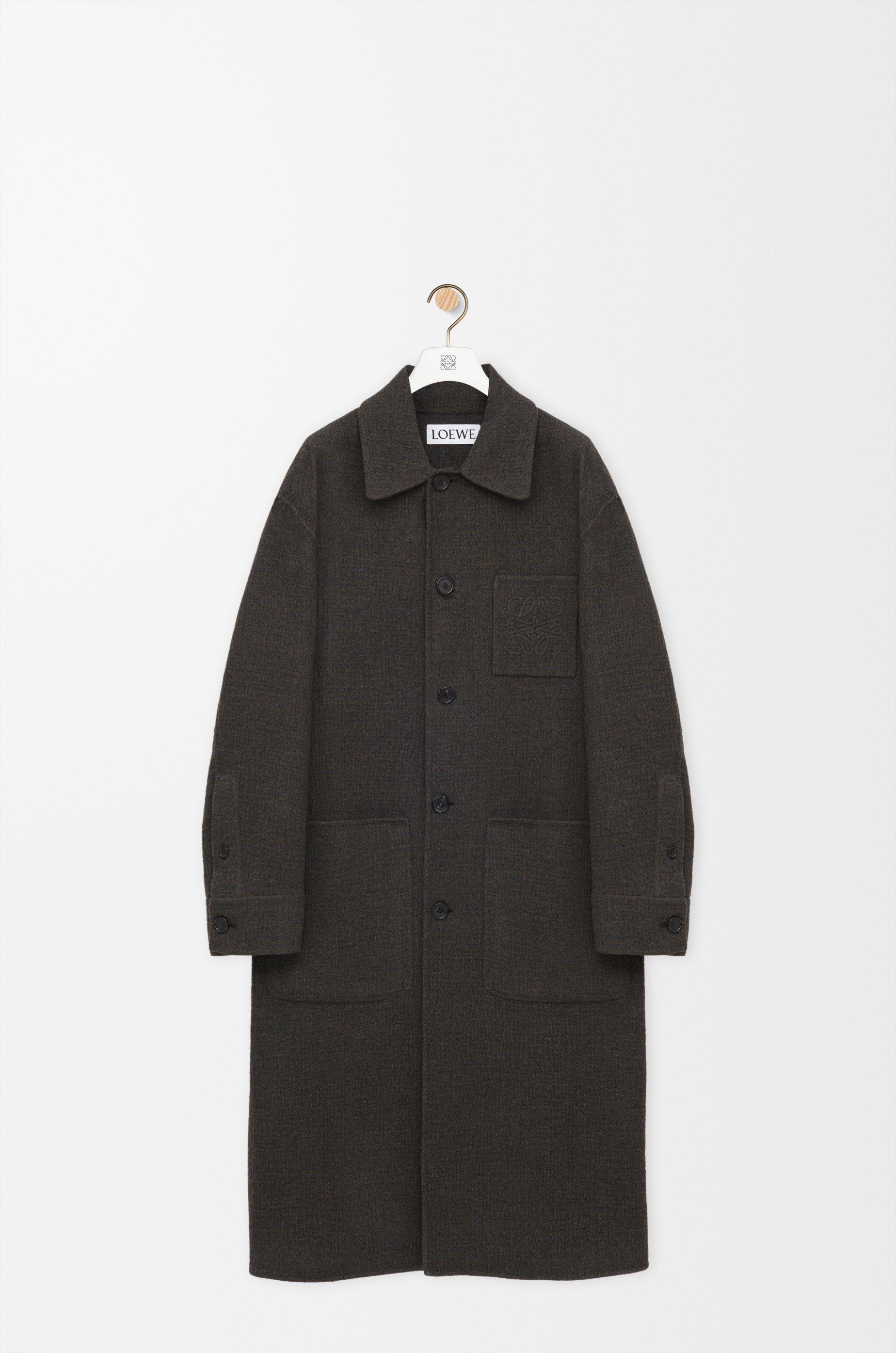 Coat in wool and silk by LOEWE