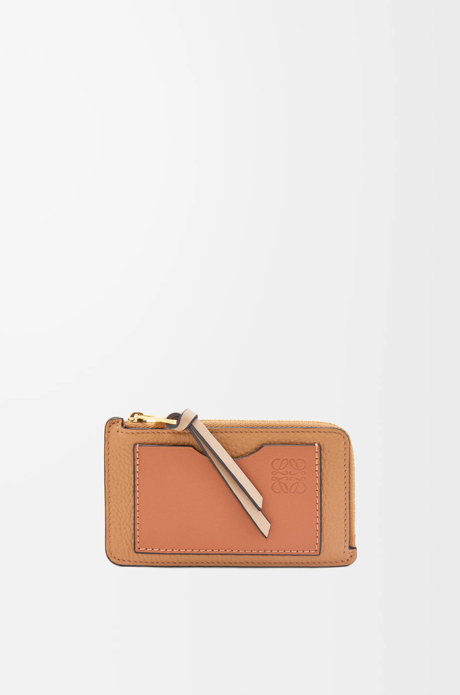 Coin cardholder in soft grained calfskin by LOEWE
