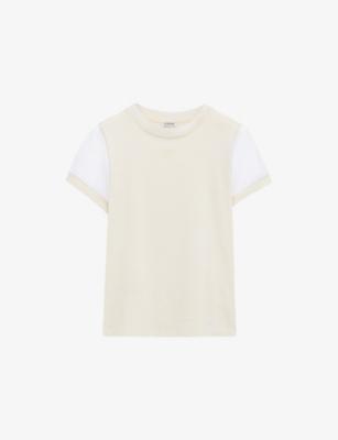 Colour-Block Slim-Fit Stretch Cotton-Blend T-Shirt by LOEWE