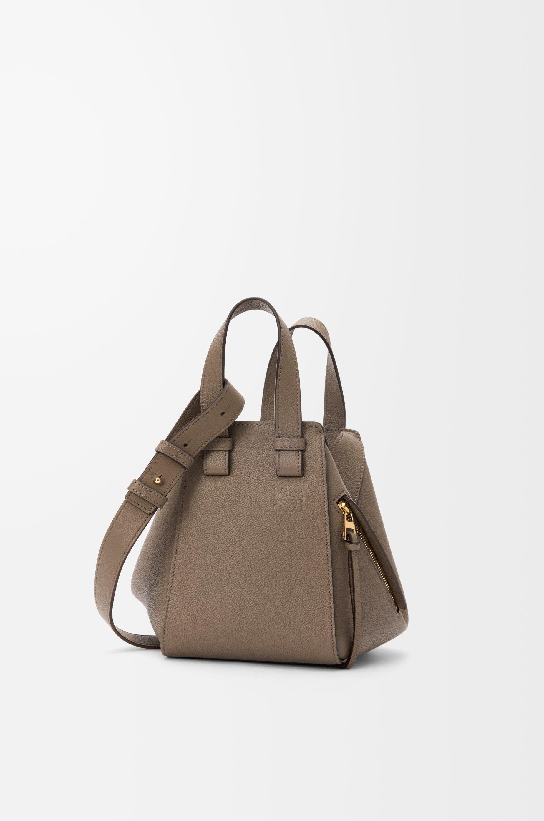 Compact Hammock bag in soft grained calfskin by LOEWE