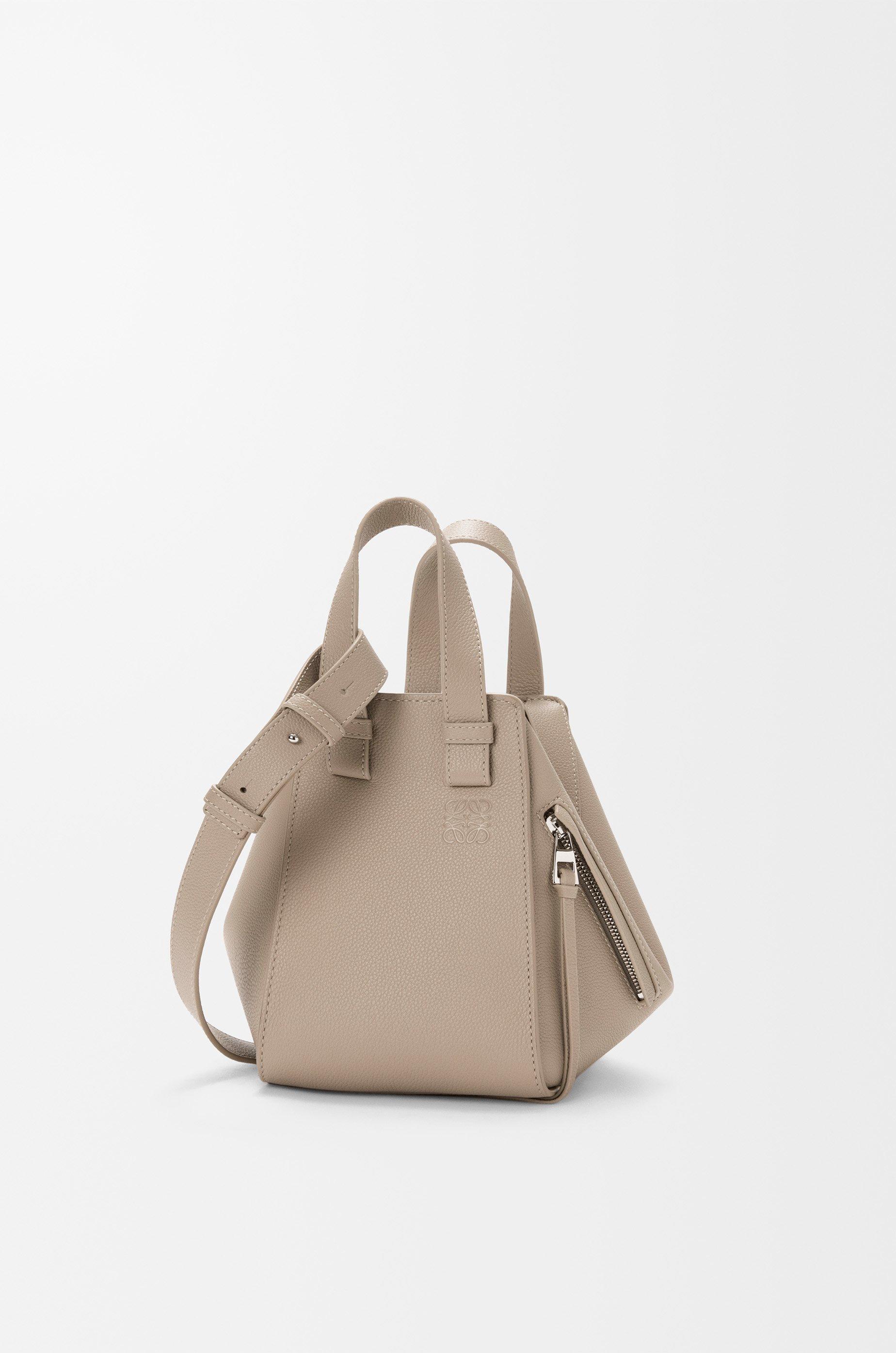 Compact Hammock bag in soft grained calfskin by LOEWE