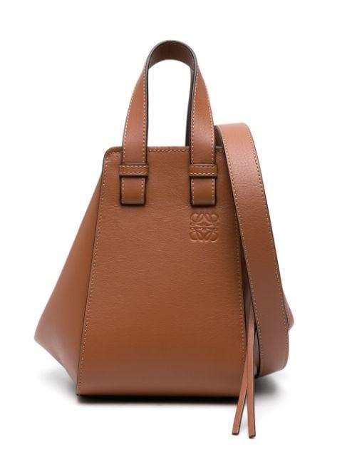 Compact Hammock leather tote bag by LOEWE