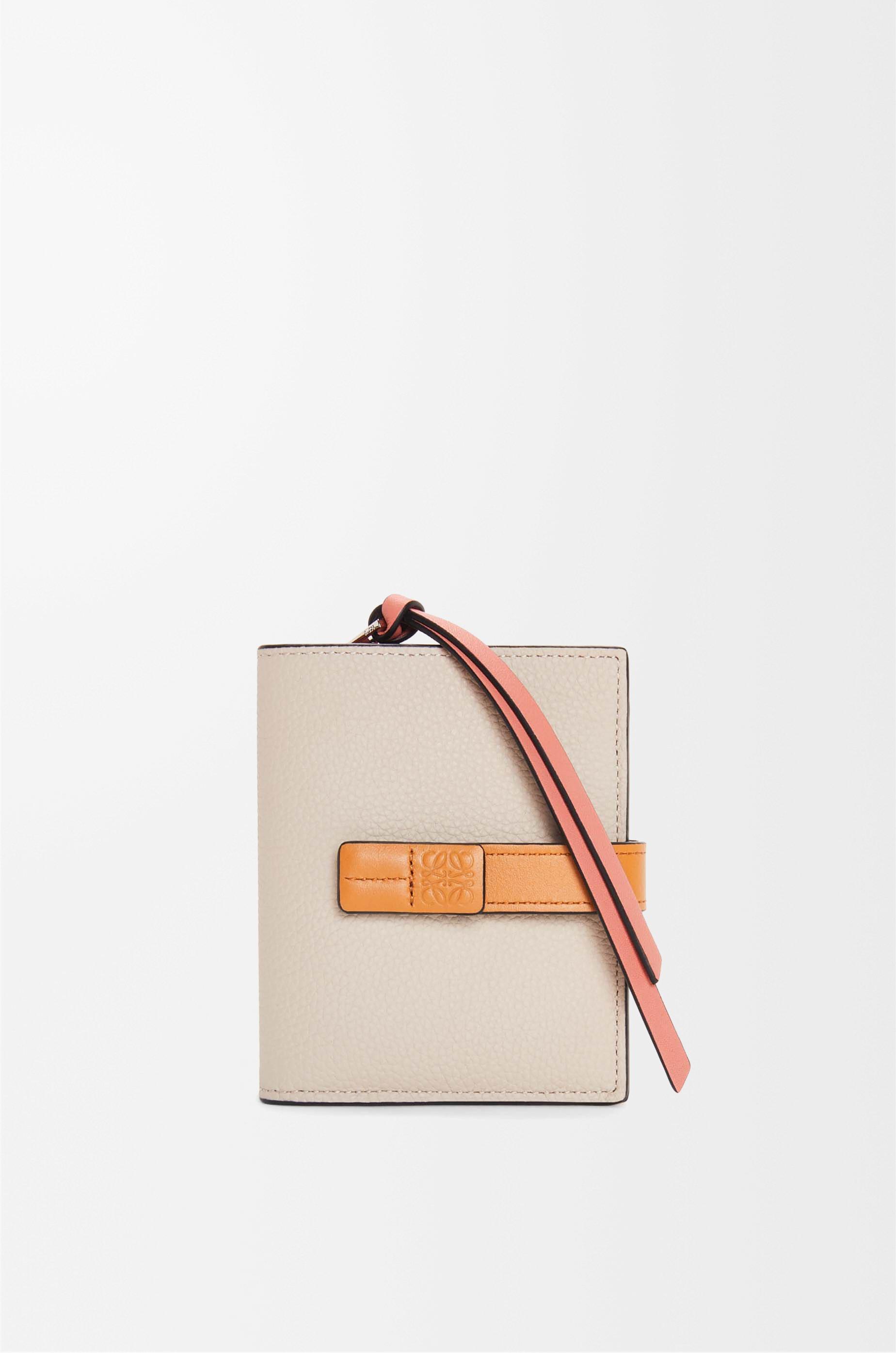 Compact zip wallet in soft grained calfskin by LOEWE