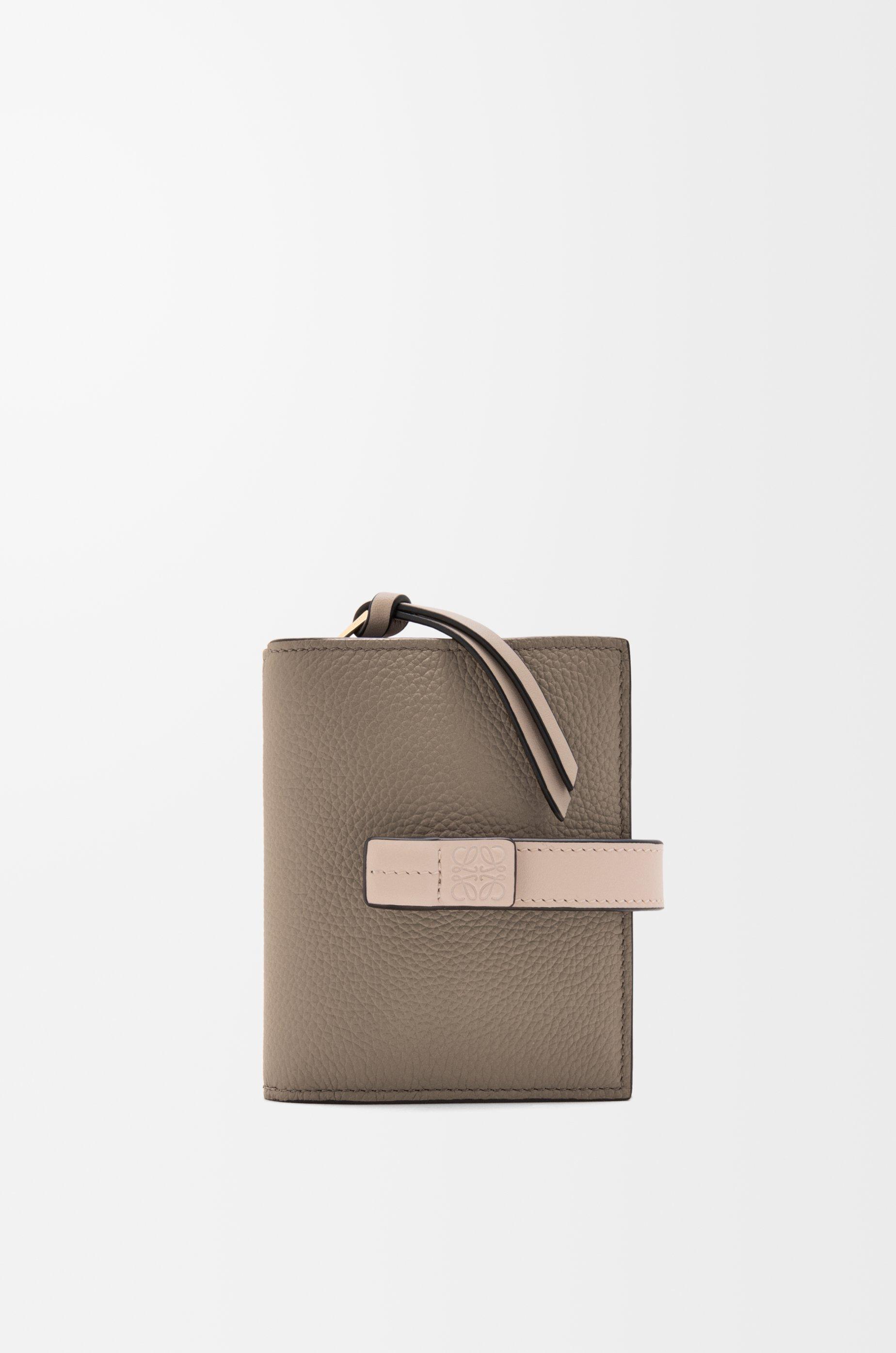 Compact zip wallet in soft grained calfskin by LOEWE