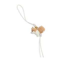 Corgi felt and calf leather bag jewel by LOEWE