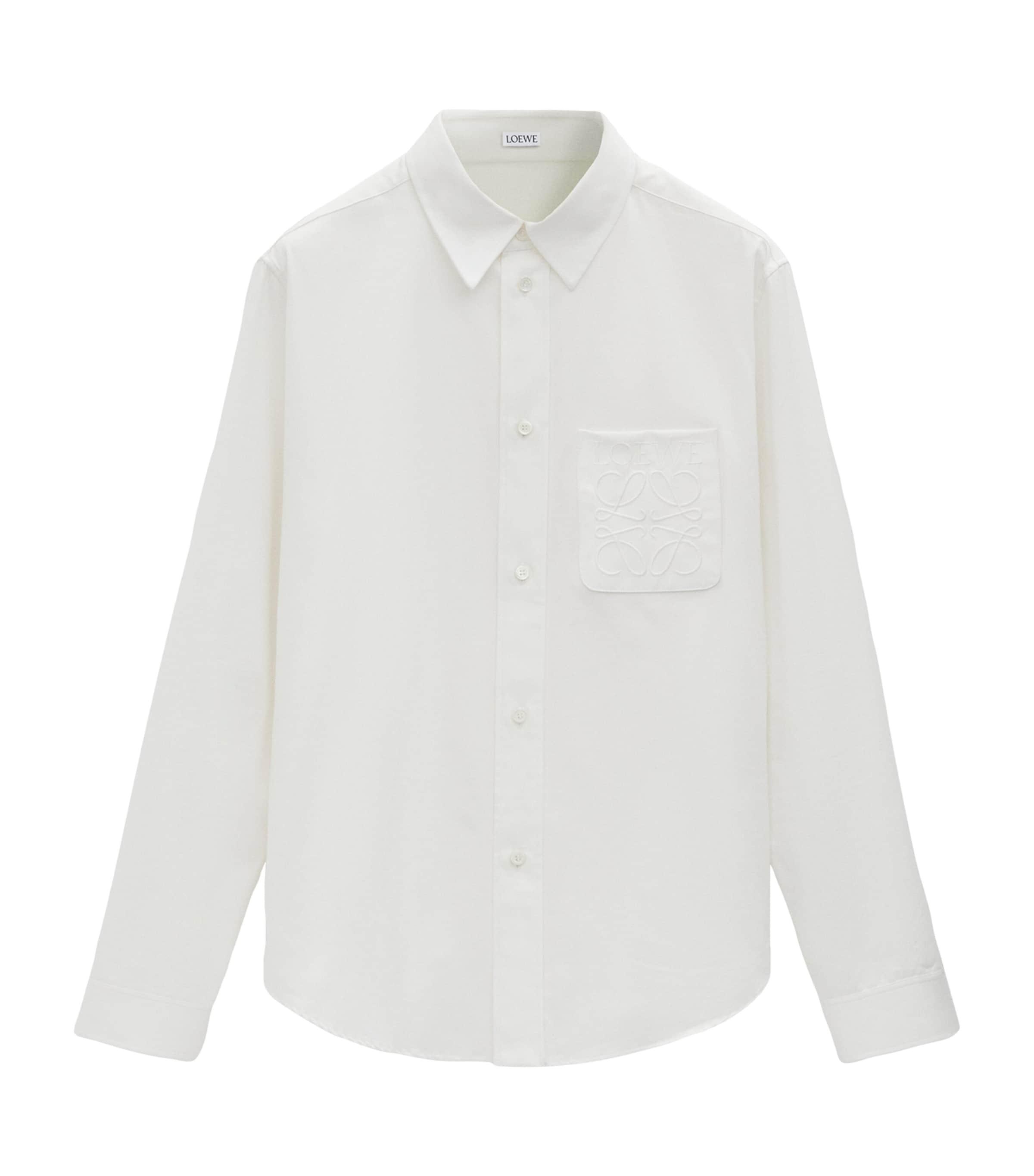 Cotton Embroidered Logo Shirt by LOEWE
