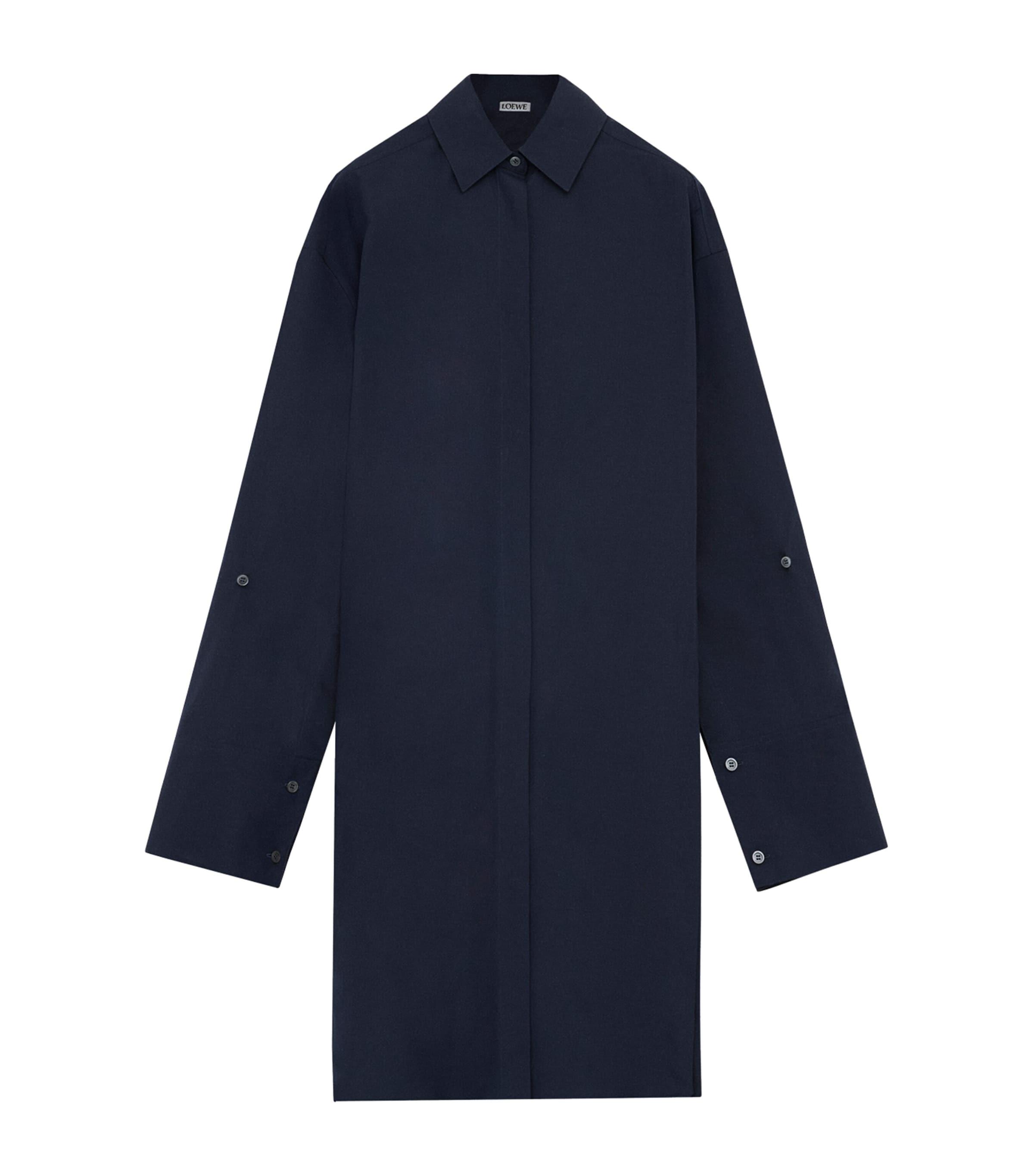 Cotton Mini Shirt Dress by LOEWE