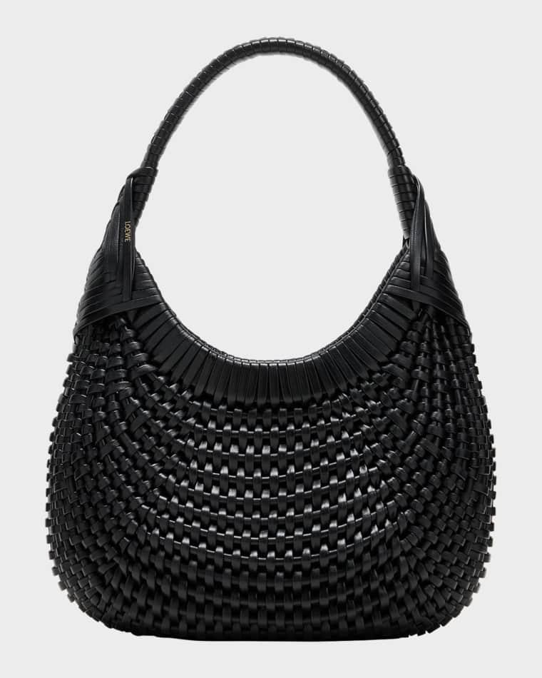 Diamond Woven Hobo Bag in Calf Leather by LOEWE