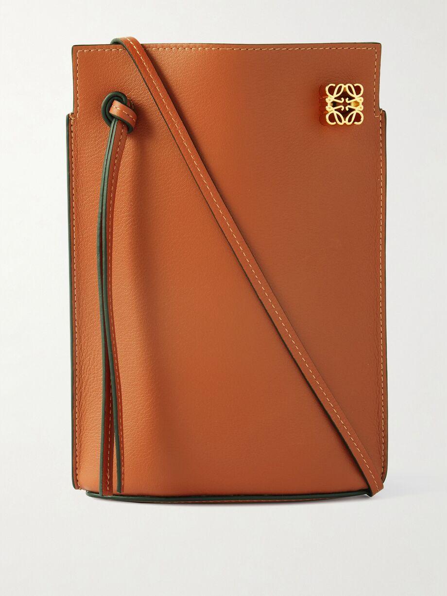 Dice Pocket embellished leather shoulder bag by LOEWE
