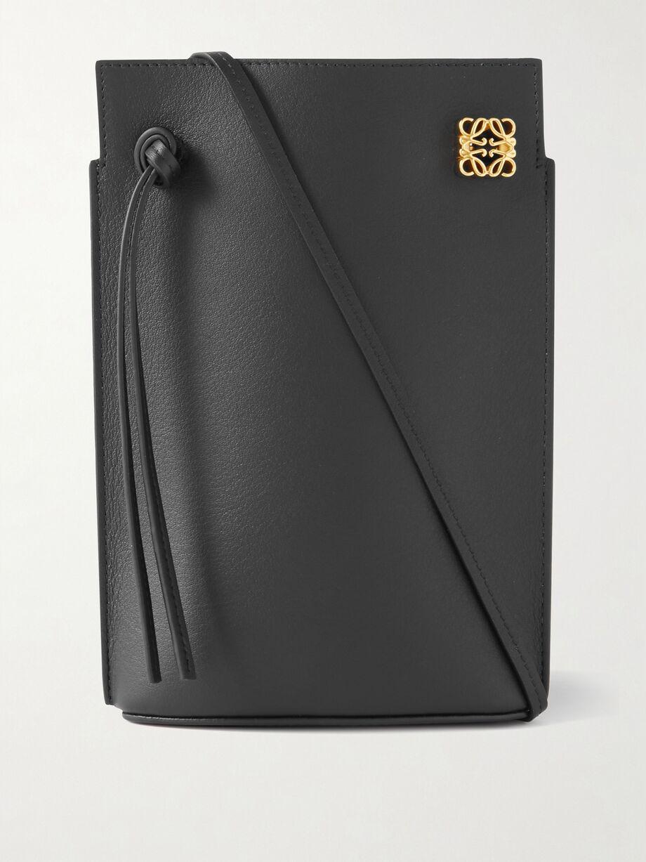 Dice Pocket embellished leather shoulder bag by LOEWE