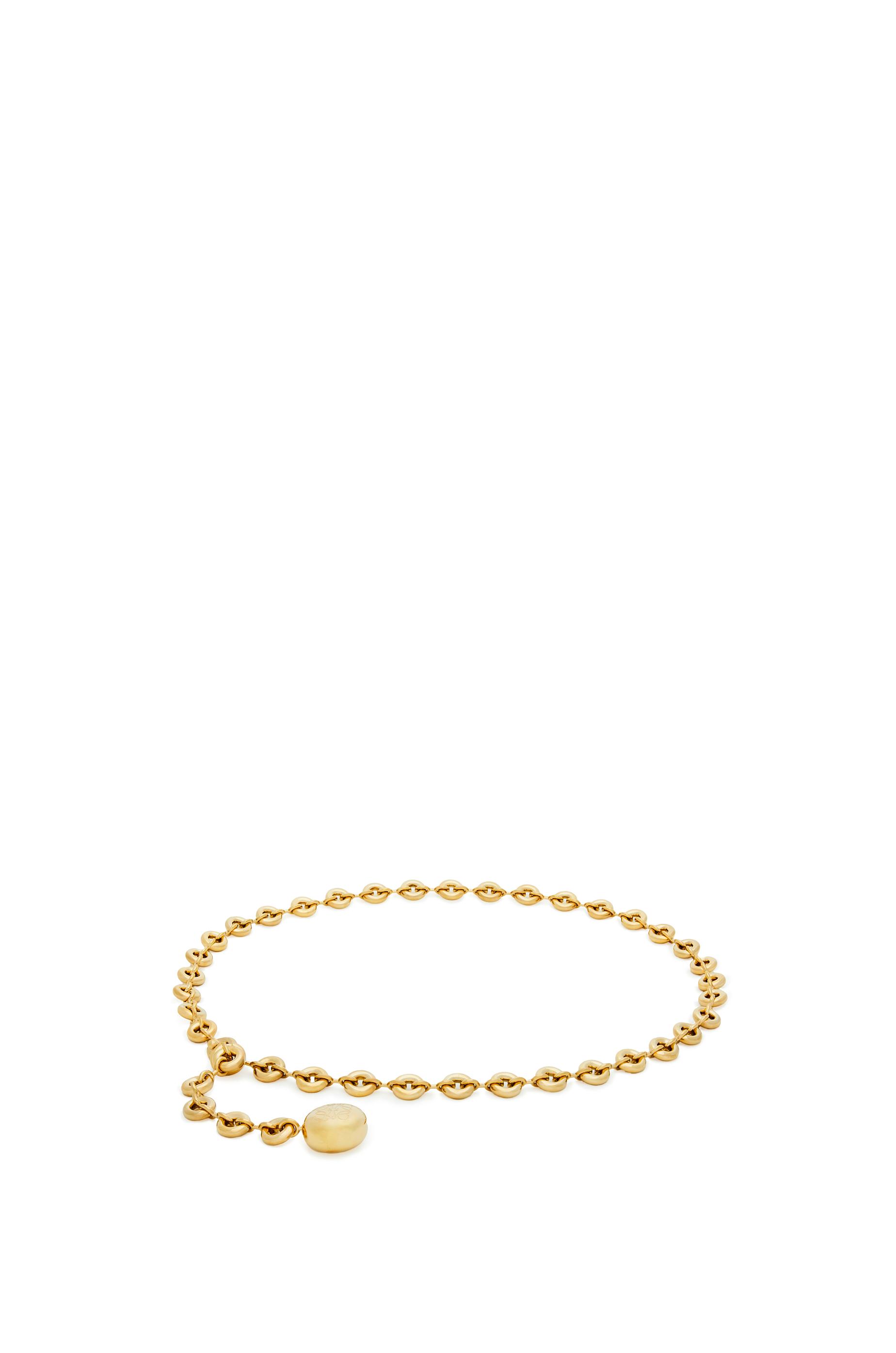Donut chain belt in brass by LOEWE
