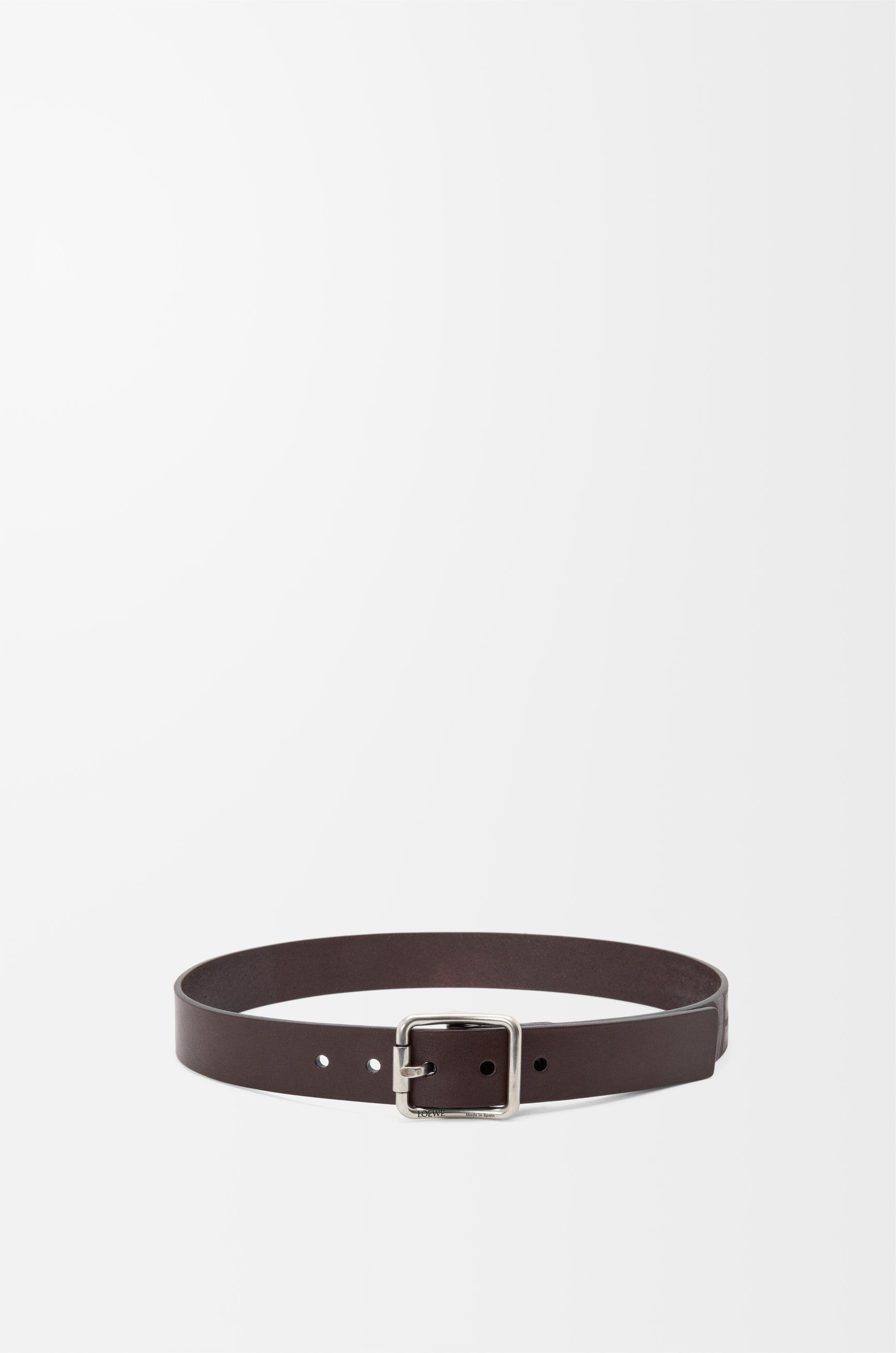 Double Roller Curve belt in vegetable-tanned calfskin by LOEWE