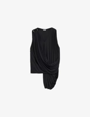 Draped Sleeveless Stretch-Woven Top by LOEWE