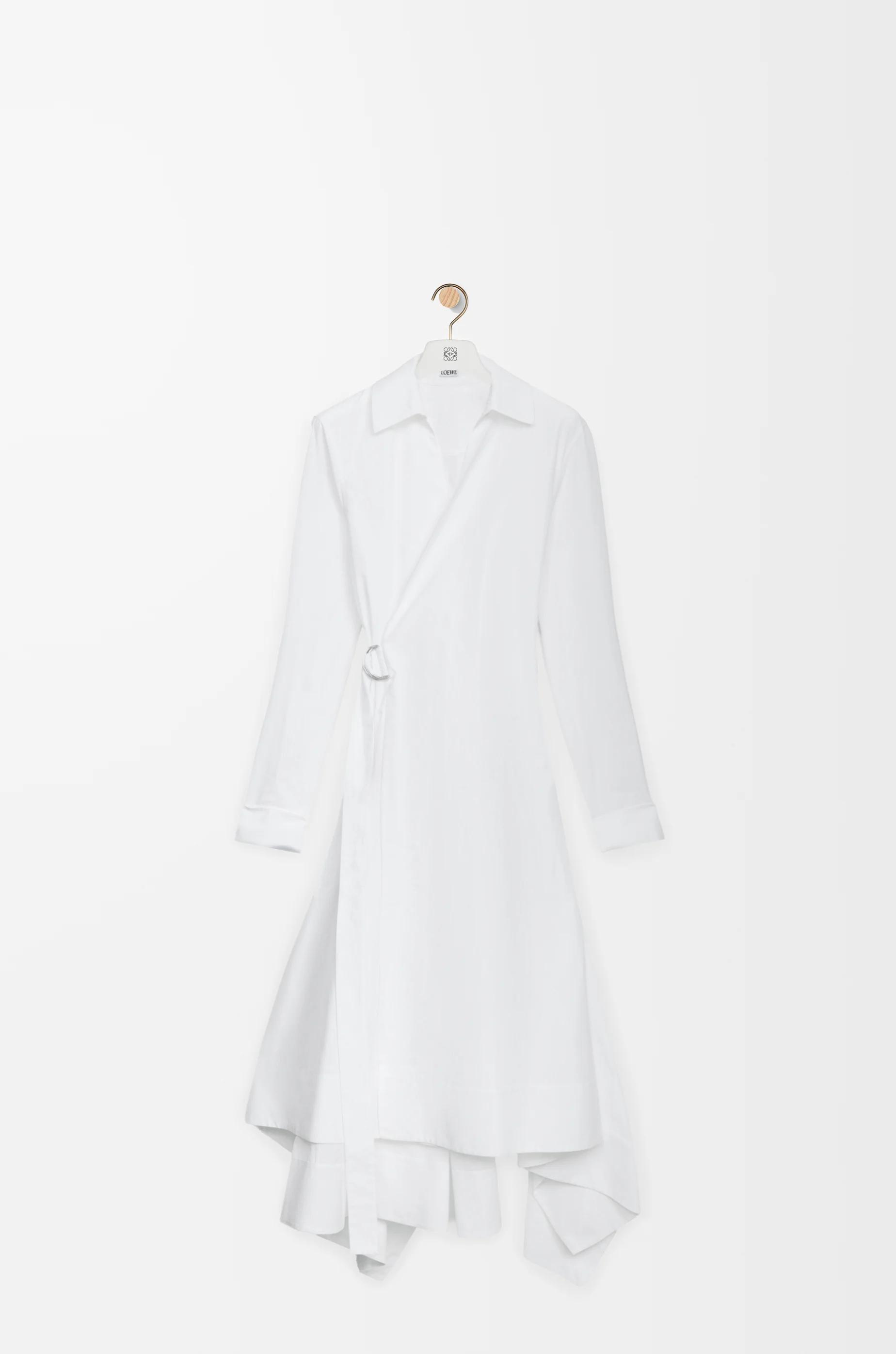 Draped dress in cotton by LOEWE