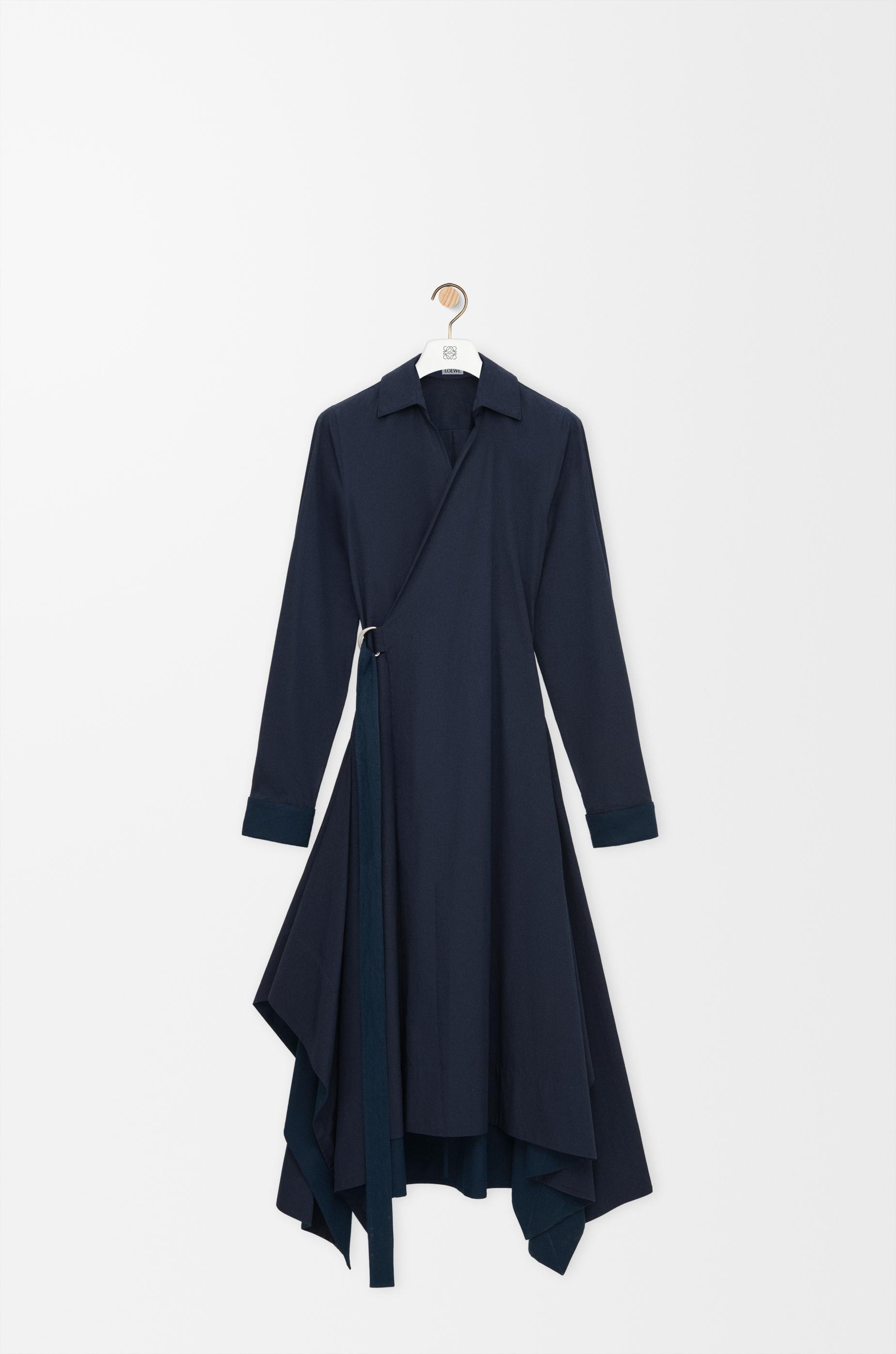 Draped dress in cotton by LOEWE