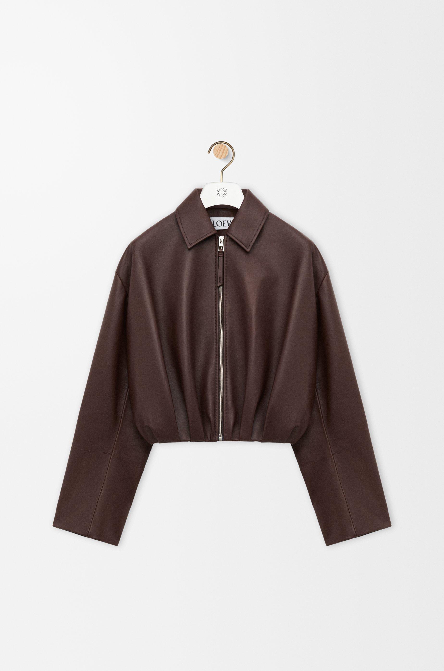 Draped jacket in nappa lambskin by LOEWE