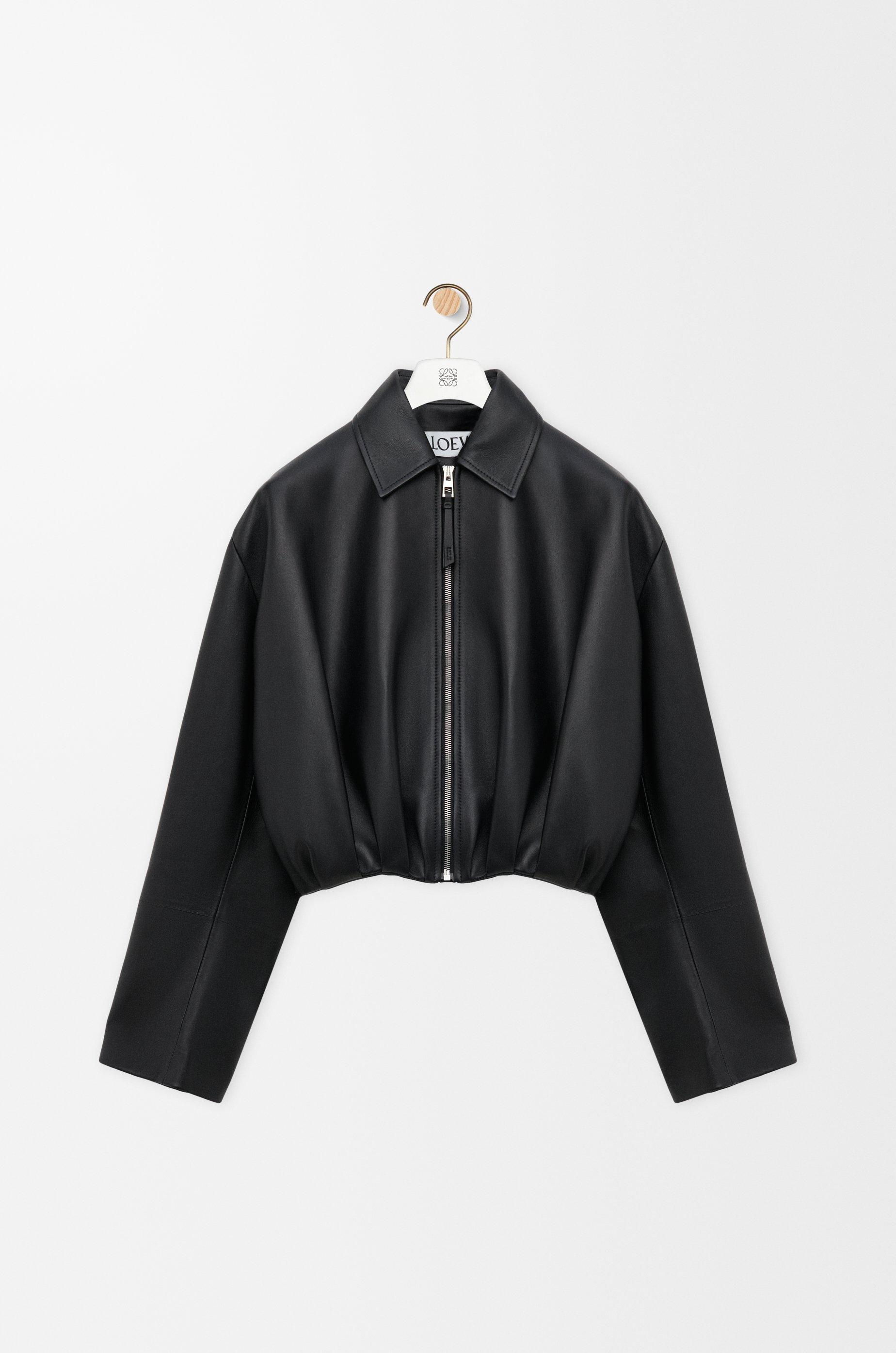 Draped jacket in nappa lambskin by LOEWE