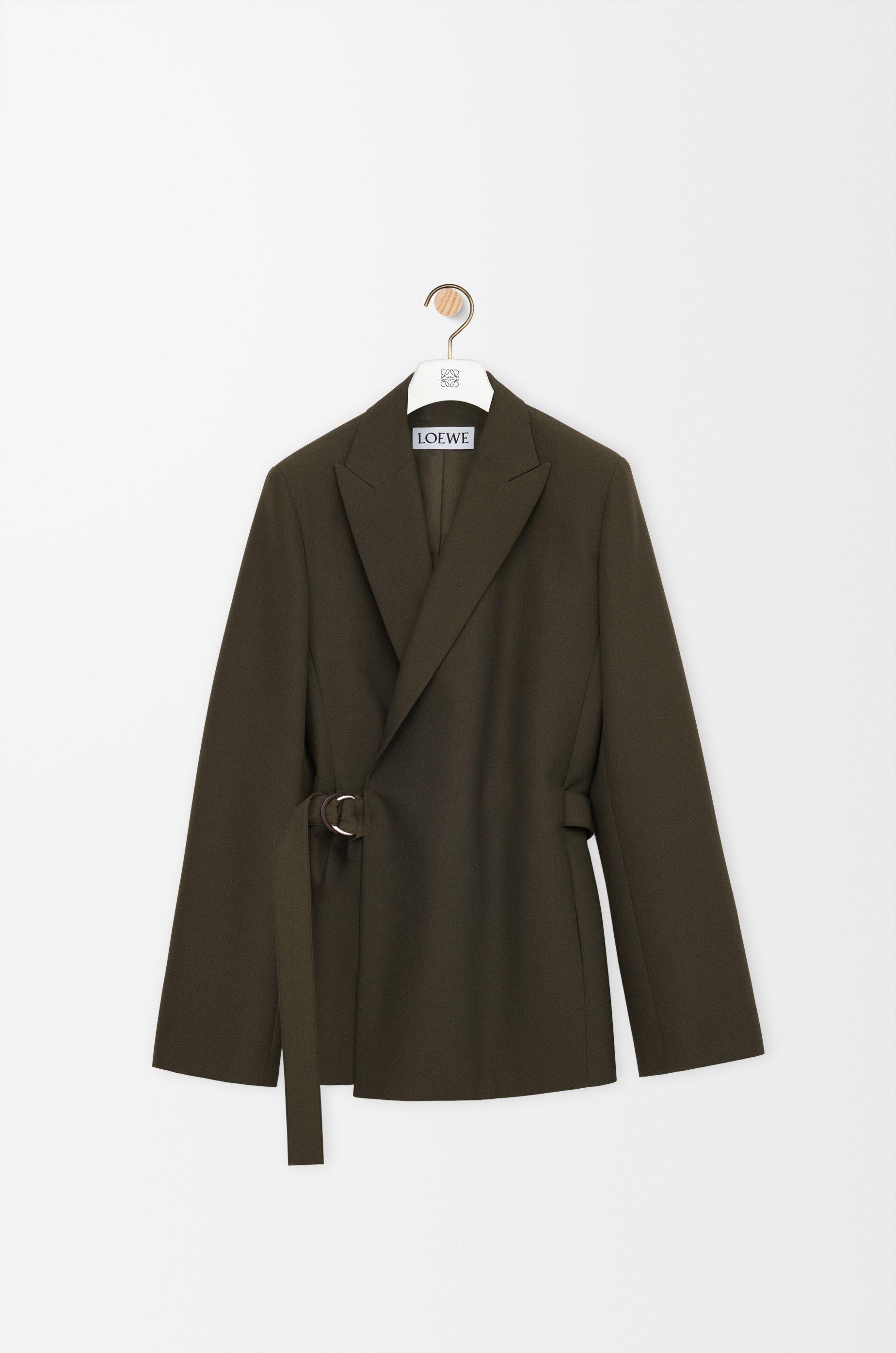 Draped jacket in wool by LOEWE