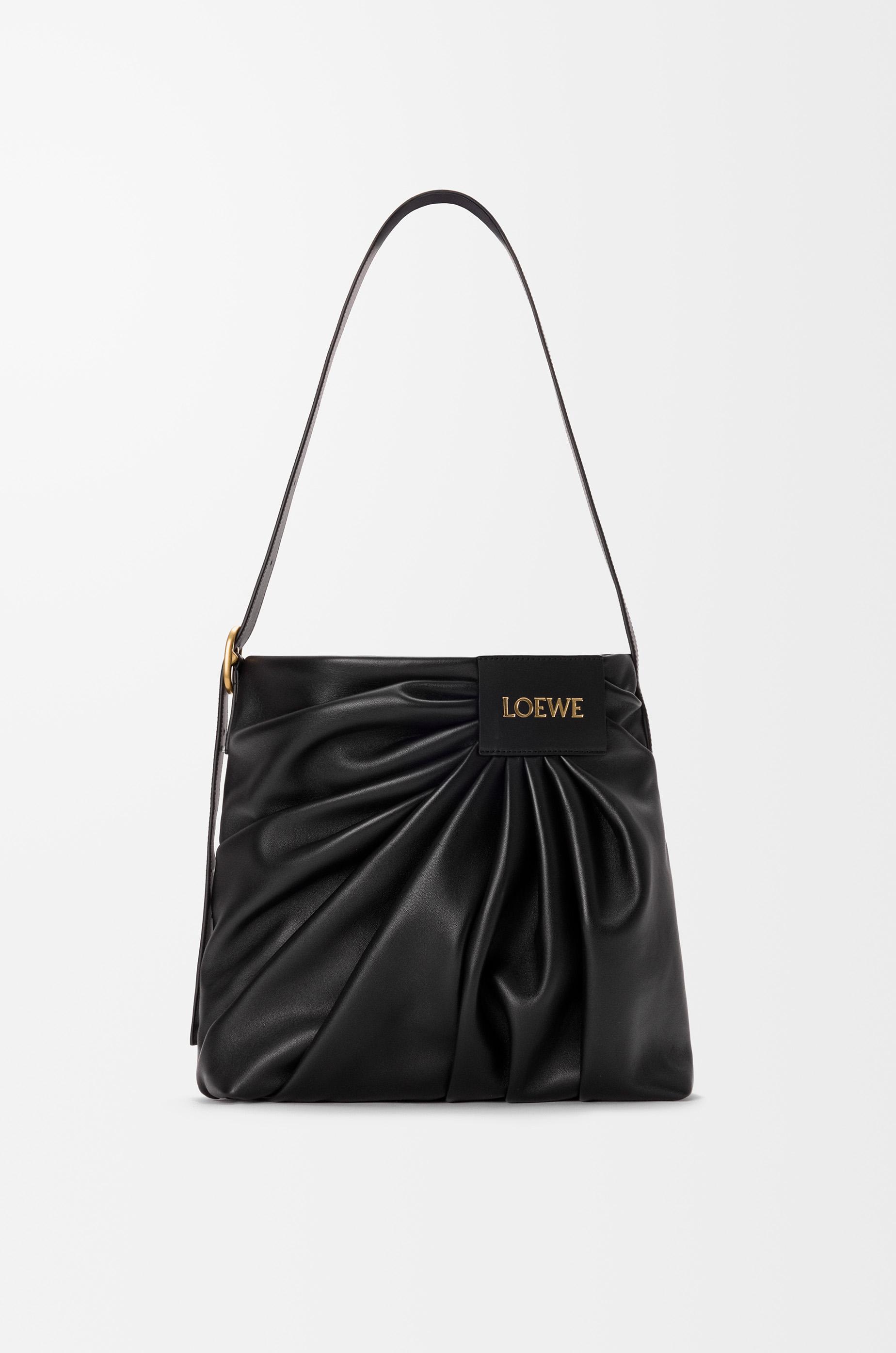 Draped tote in mellow nappa lambskin by LOEWE