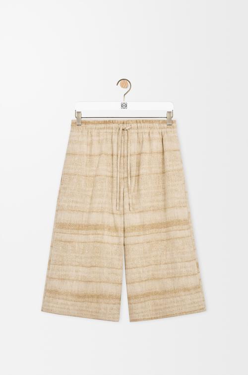 Drawstring shorts in denim by LOEWE