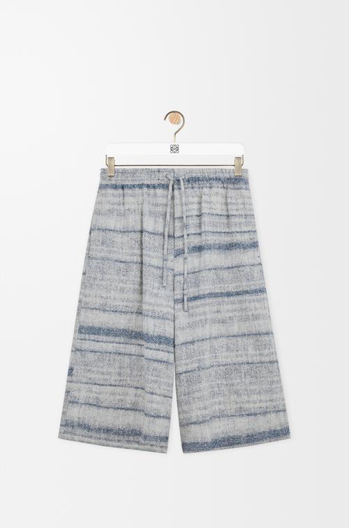 Drawstring shorts in denim by LOEWE