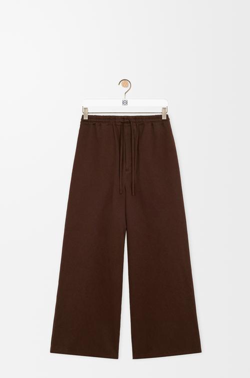 Drawstring trousers in cotton by LOEWE
