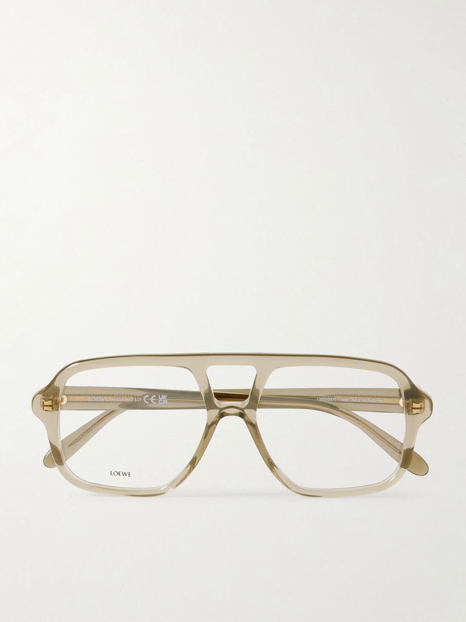 Aviator-style acetate optical glasses by LOEWE EYEWEAR