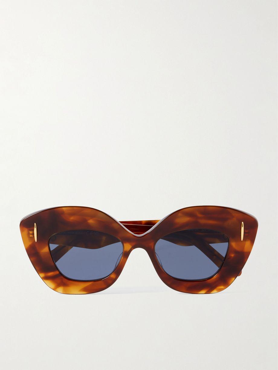Oversized cat-eye tortoiseshell acetate sunglasses by LOEWE EYEWEAR
