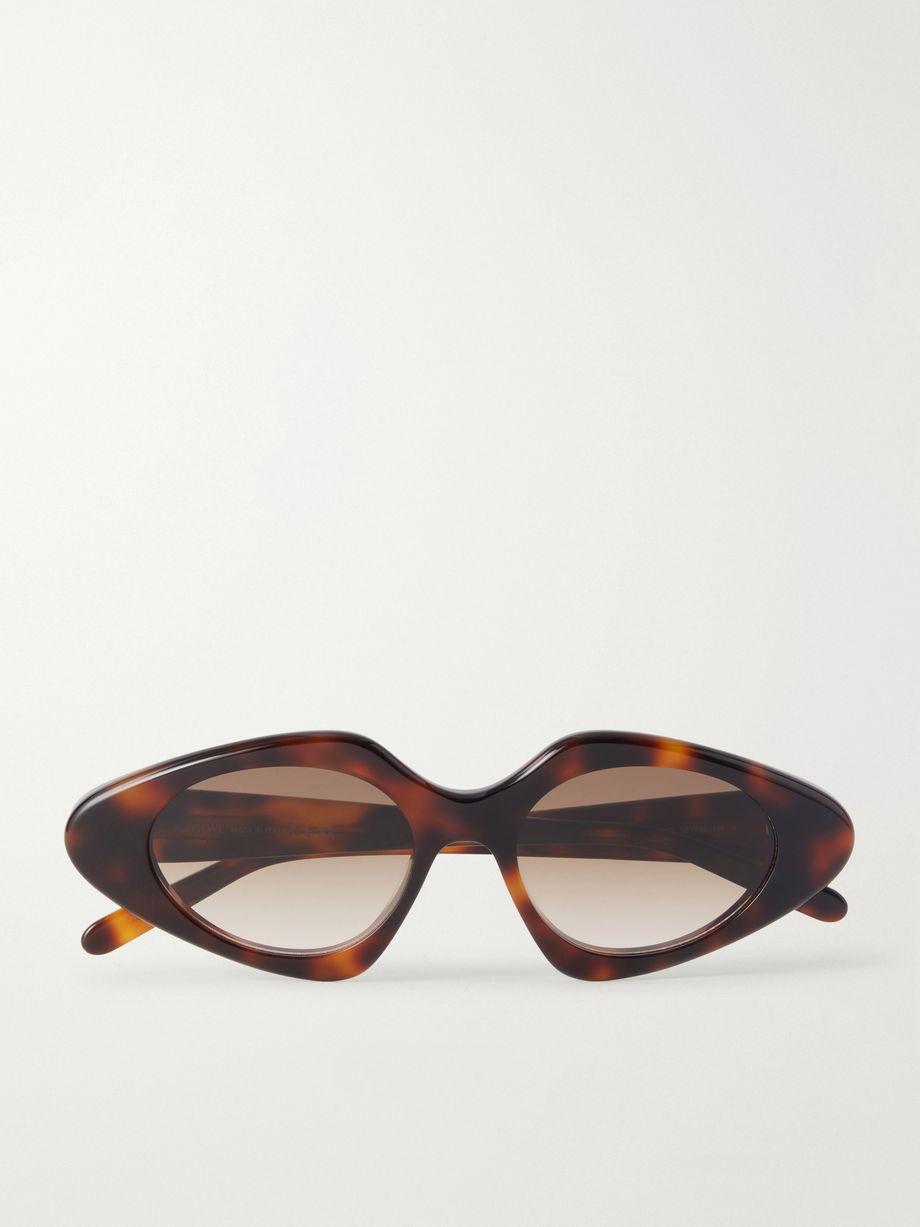 Slim cat-eye tortoiseshell acetate sunglasses by LOEWE EYEWEAR