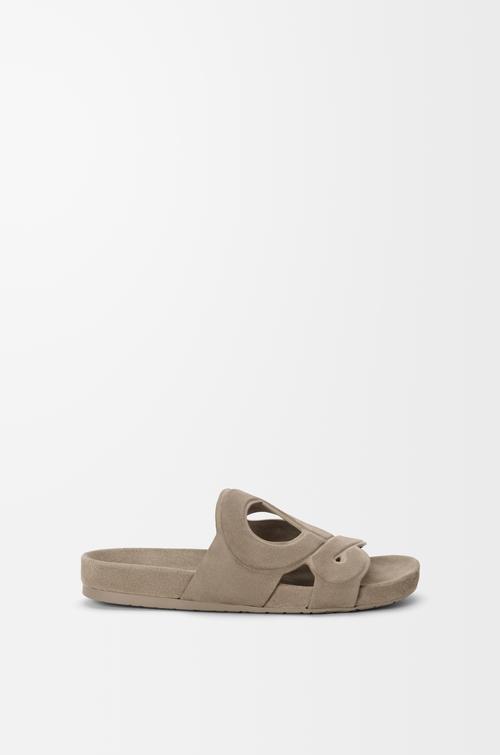 Ease Monogram slide in suede by LOEWE