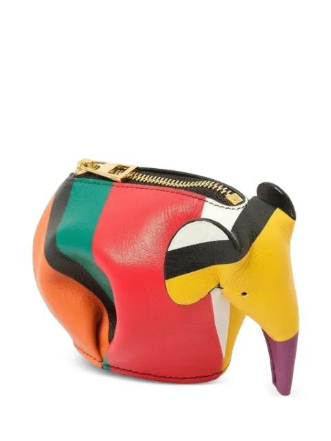 Elephant striped coin purse by LOEWE