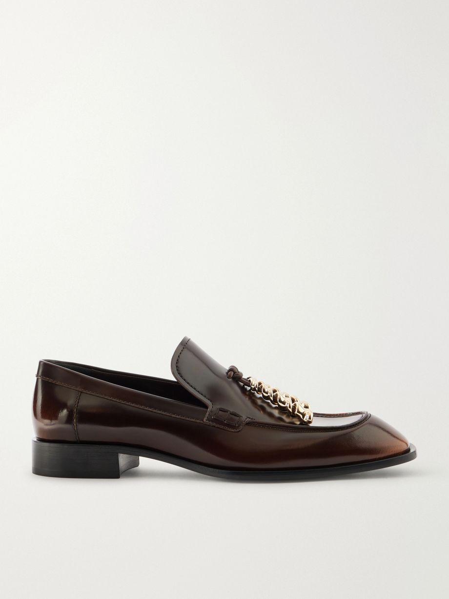 Embellished leather loafers by LOEWE