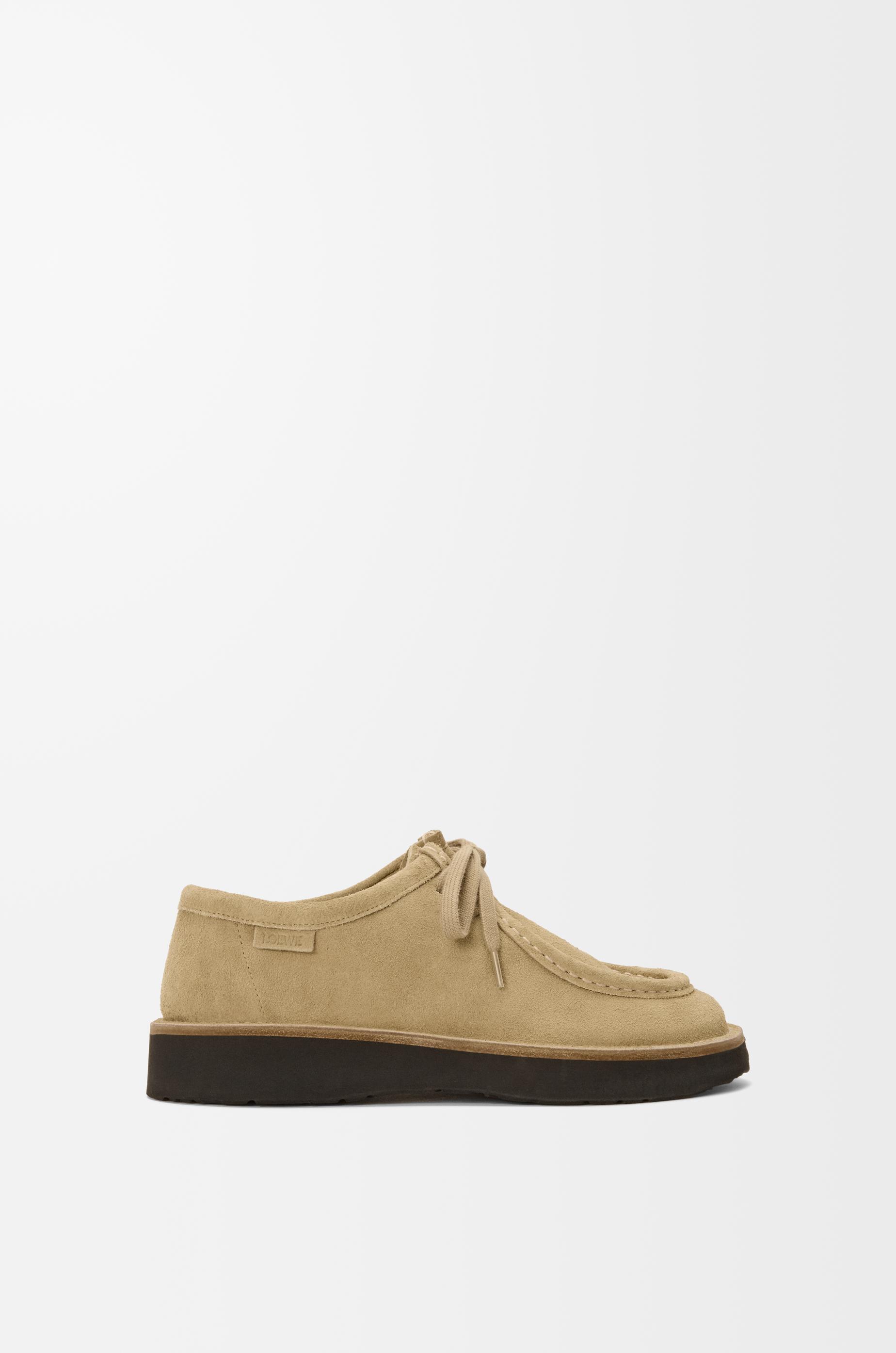 Faro lace-up in suede calfskin by LOEWE