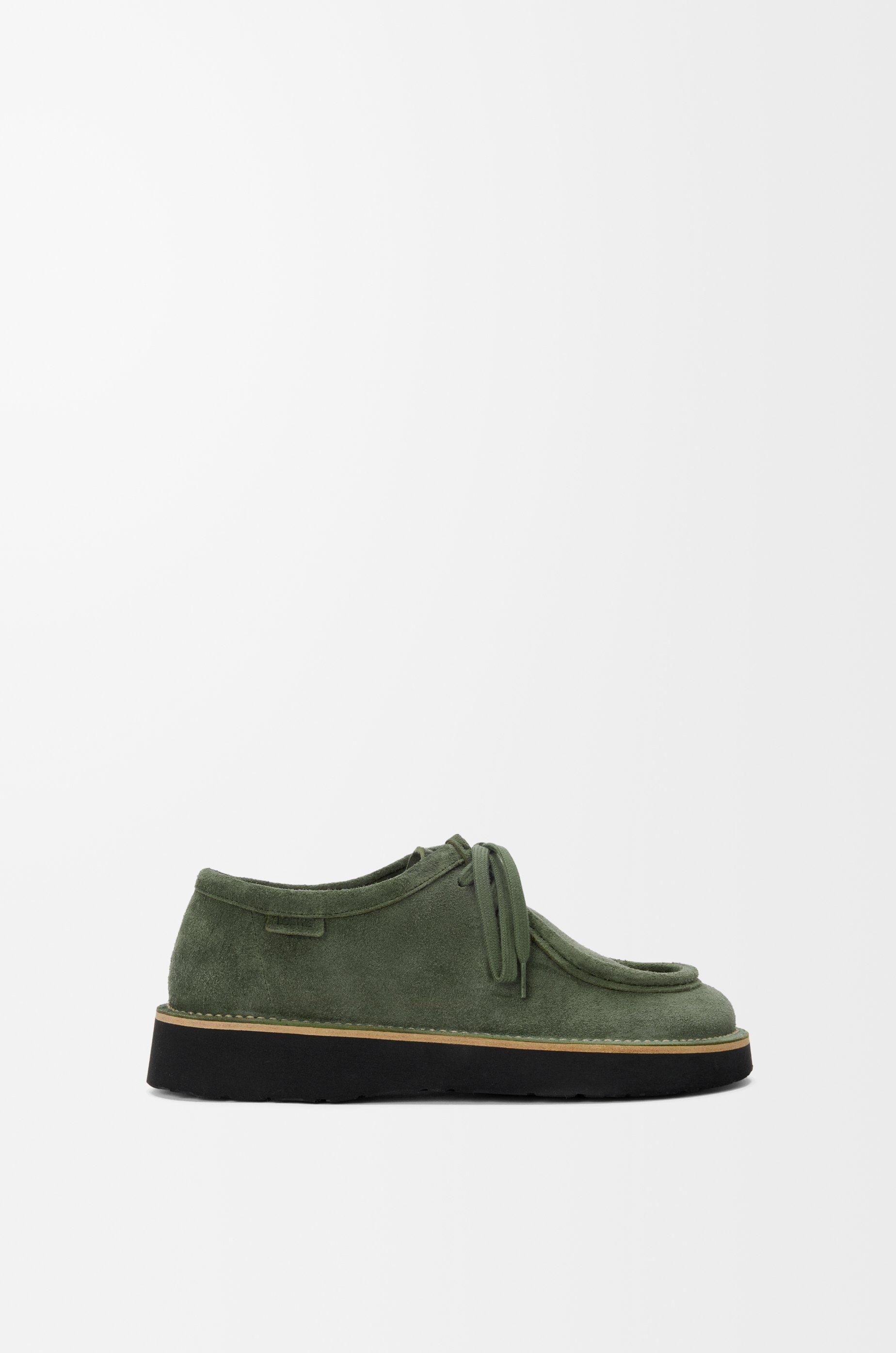 Faro lace-up in suede calfskin by LOEWE