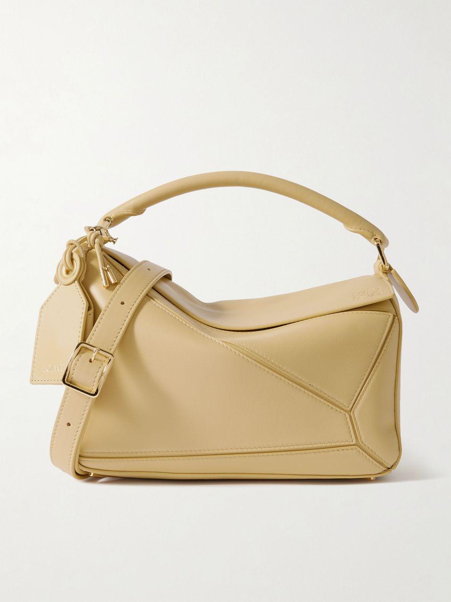 Featherlight Puzzle small textured-leather shoulder bag by LOEWE