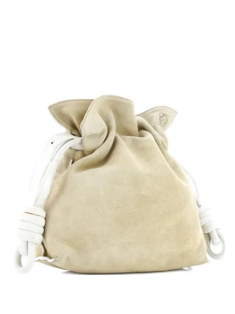 Flamenco Knot Bag Suede Small shoulder bag by LOEWE 