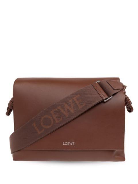 Flamenco leather messenger bag by LOEWE
