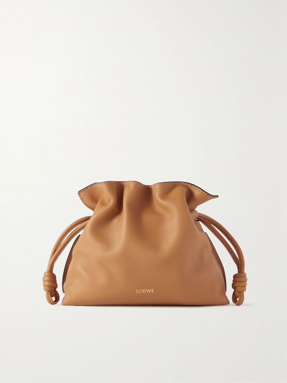 Flamenco mini leather clutch by LOEWE