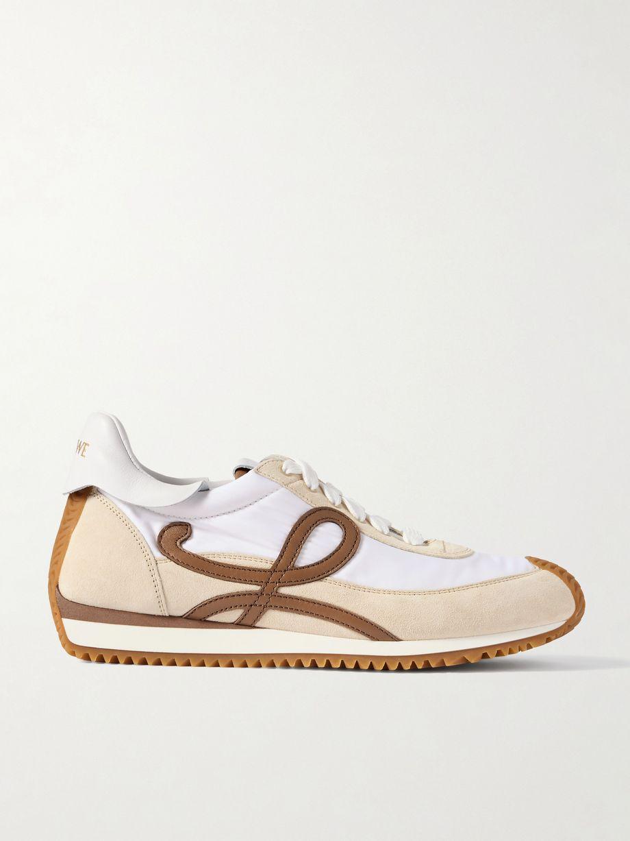 Flow Runner 2.0 leather-trimmed shell and suede sneakers by LOEWE