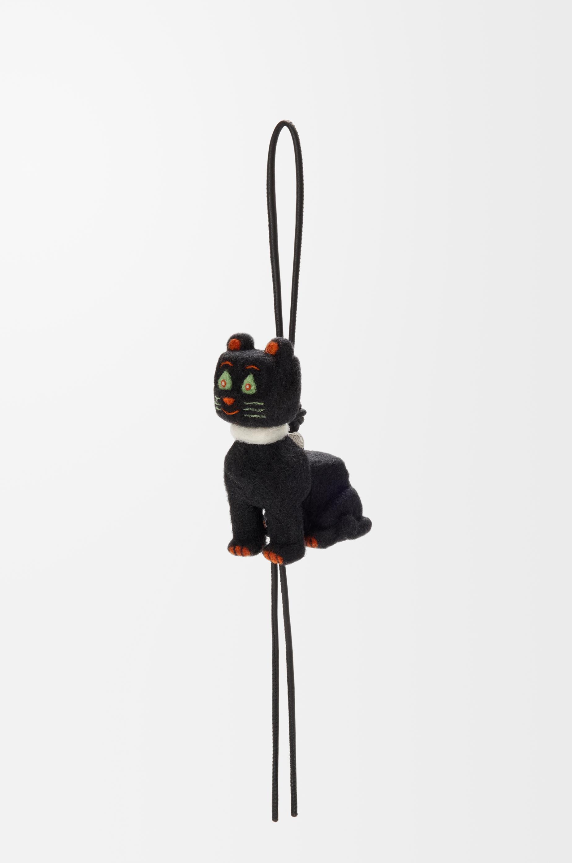 Futurist Cat charm in felt by LOEWE