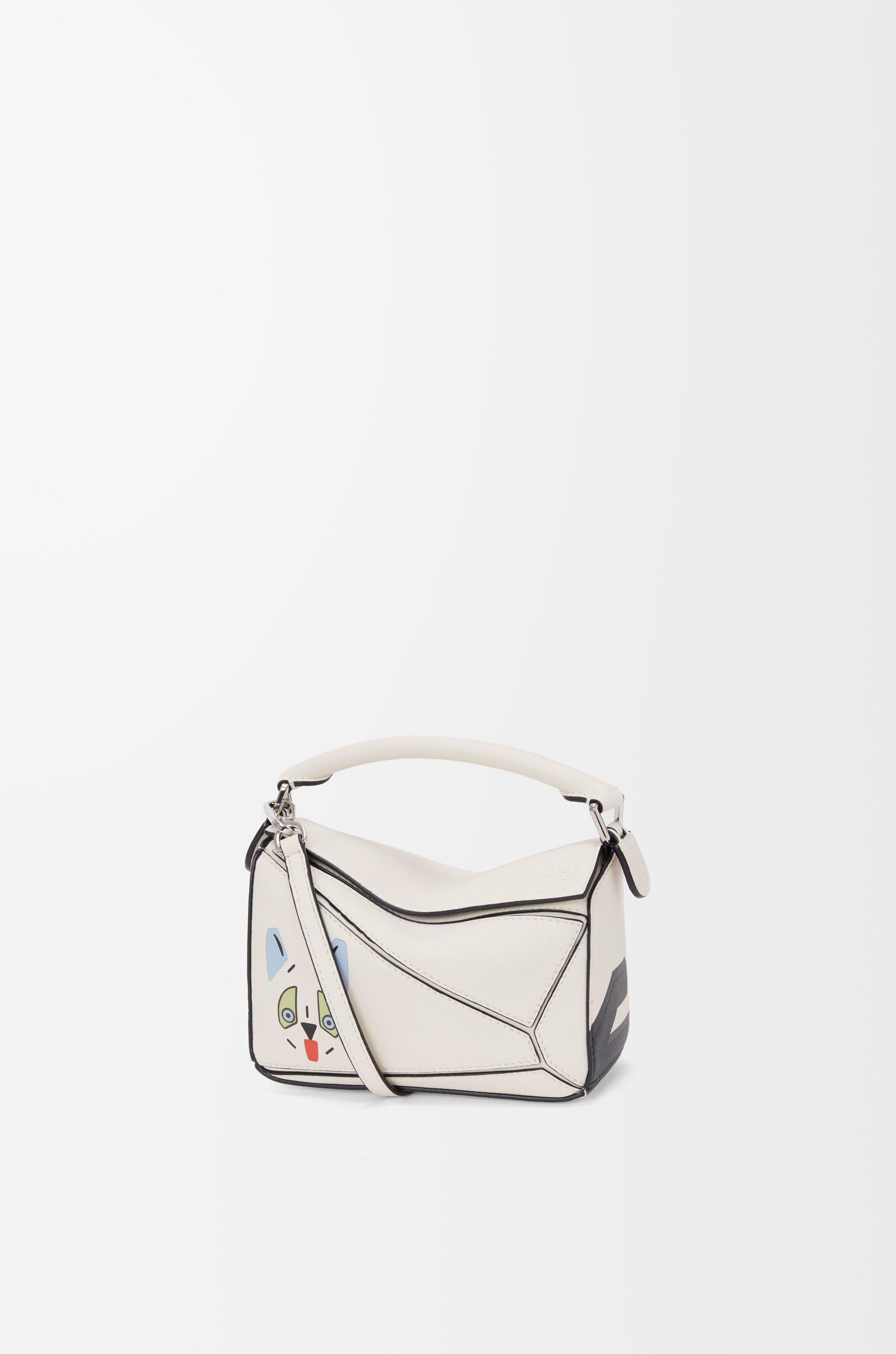 Futurist Cat mini Puzzle bag in classic calfskin by LOEWE