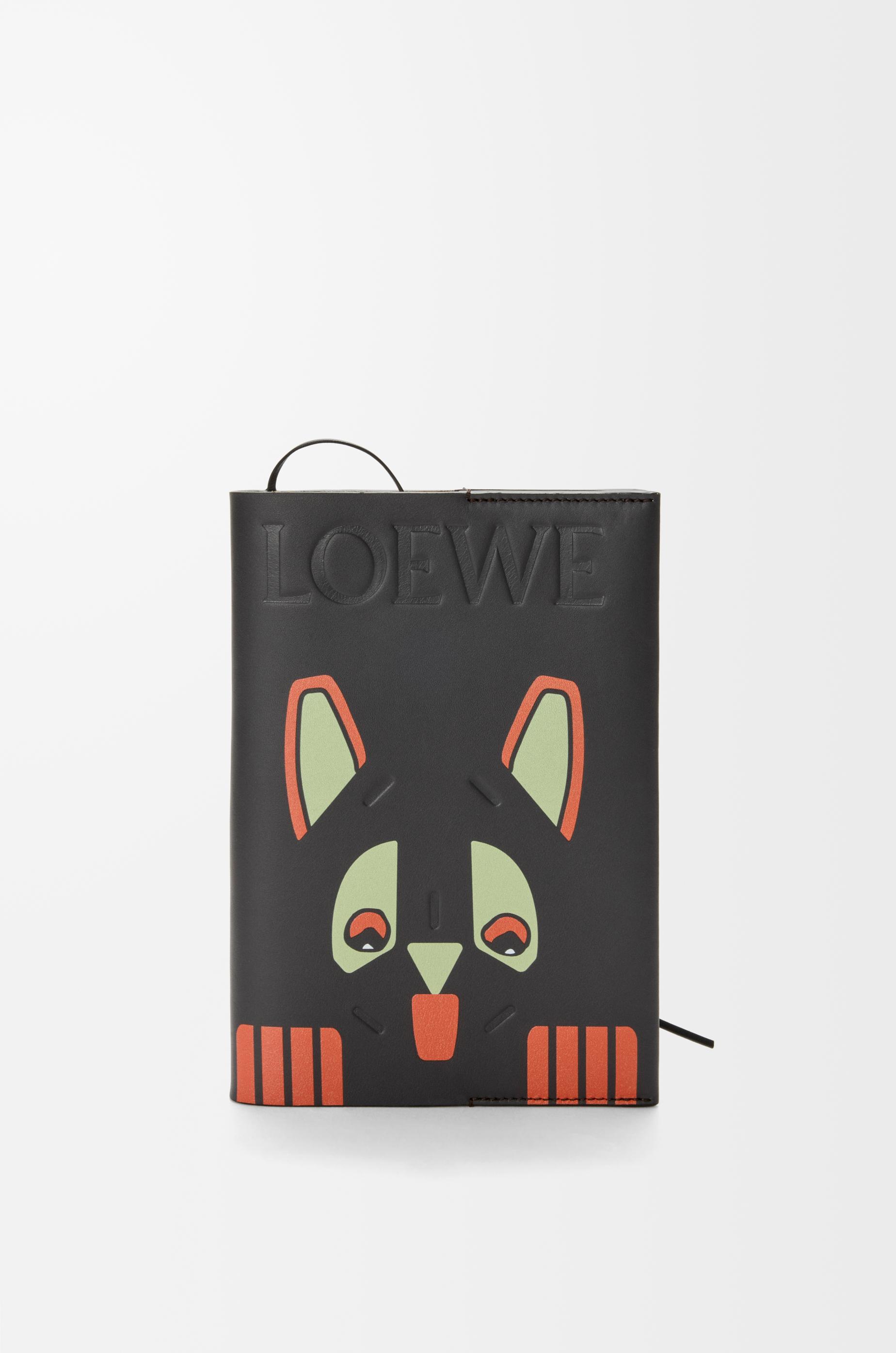 Futurist Cat notebook in calfskin by LOEWE