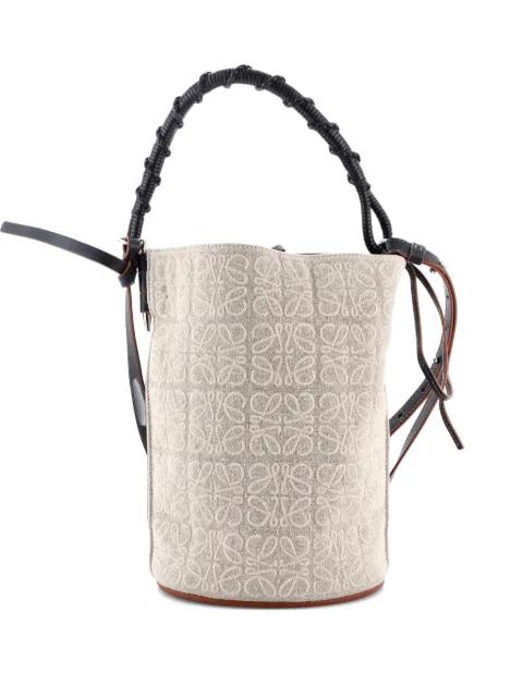 Gate Anagram Jacquard Canvas Medium bucket bag by LOEWE 