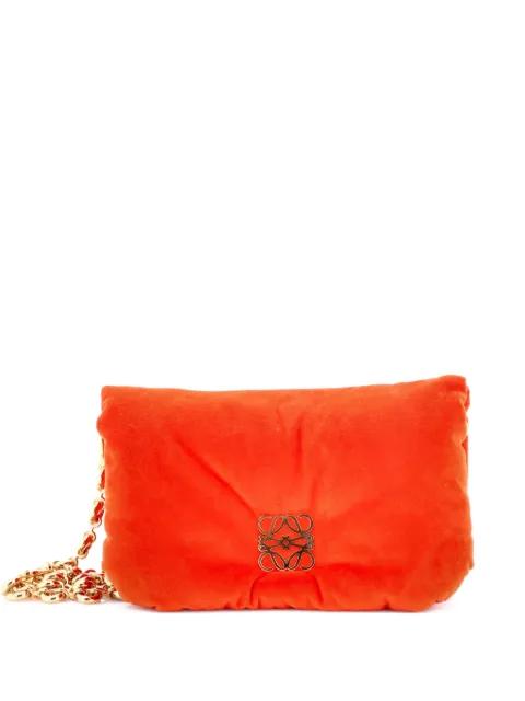 Goya Chain Puffer Bag Leather Mini shoulder bag by LOEWE 