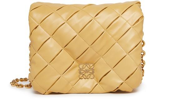 Goya Puffer bag in pleated leather by LOEWE