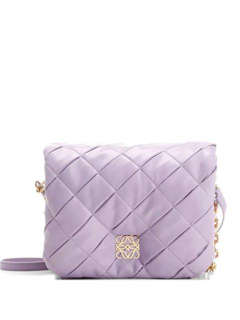 Goya padded leather shoulder bag by LOEWE
