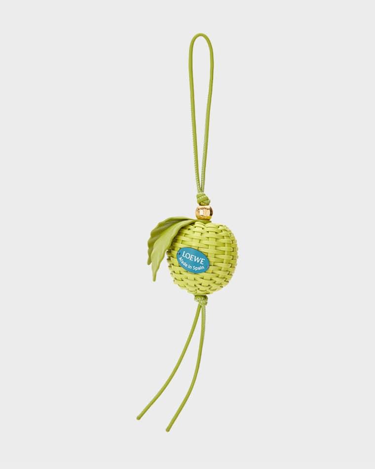 Granny Smith Apple Bag Charm by LOEWE