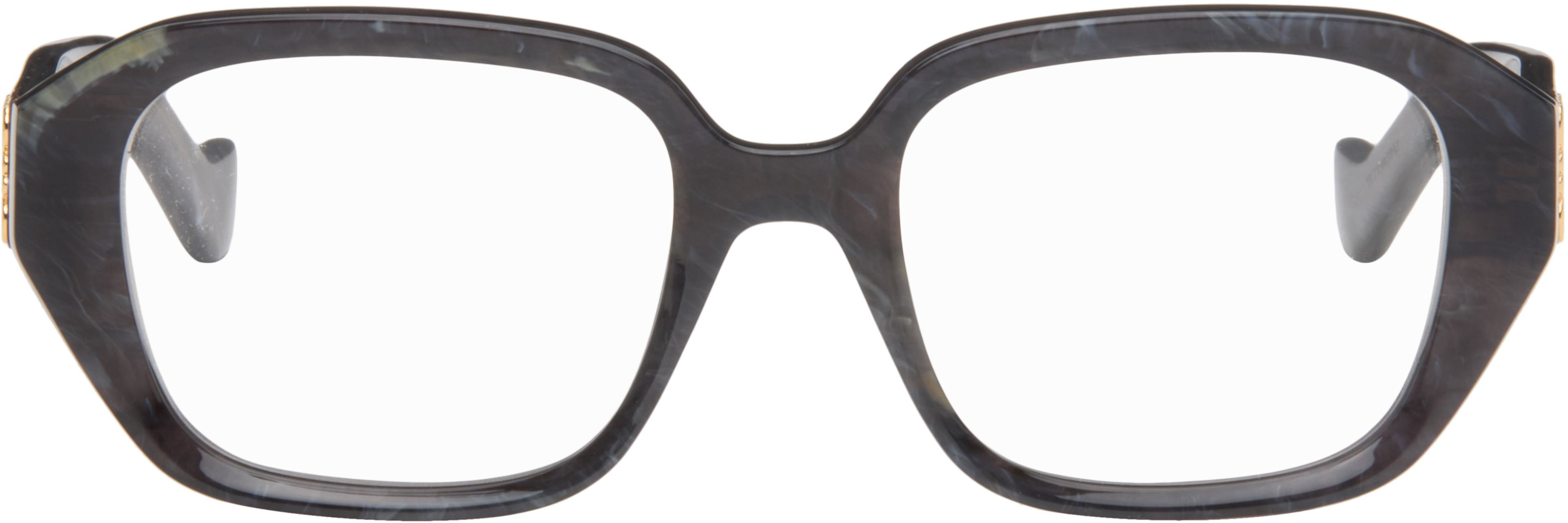 Gray Anagram Glasses by LOEWE
