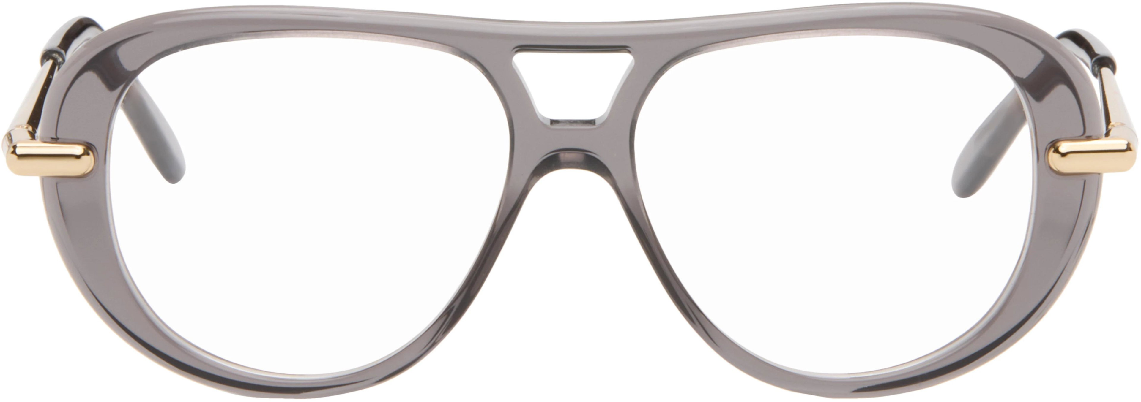 Gray Slim Glasses by LOEWE